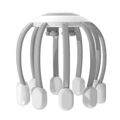Masažer Glave Protiv Stresa, 14 Glavica, 5 Načina, 10 Nivoi Bluetooth White