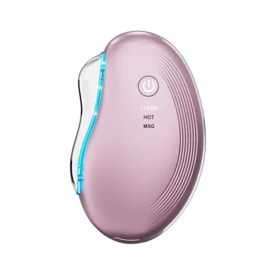 Električni Gua Sha uređaj — Višenamjenski punjivi masažer lica i vrata Pink