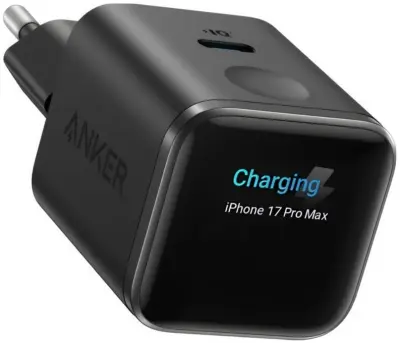 Kućni punjač ANKER Nano Display, USB-C, 45W, crna