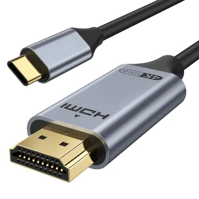 USB-C na HDMI kabel 4K 60 Hz, 2 m, Ultra HD video prenos za prenosnik, telefon in TV, Plug & Play | USBCX