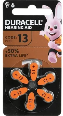 Baterije DURACELL Hearing Aid 13 6DP