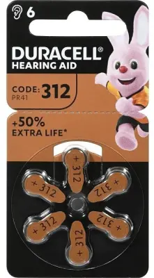 Baterije DURACELL Hearing Aid 312 6DP