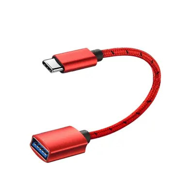 OTG adapter kabel 0,15 m USB3.2 10Gbps Type-C na USB-A, crveni