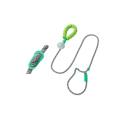 P-Chain povodac protiv povlačenja 150cm, dvostruki, podstavljen Green
