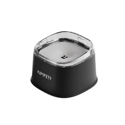 Plutajuća zdjela za vodu bez prskanja, povišeni rub 2000ml Black&White
