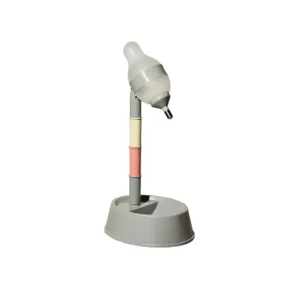 Podesivi stalak za vodu i hranu za ljubimce ABS 2u1, 528ml/2.2l Gray