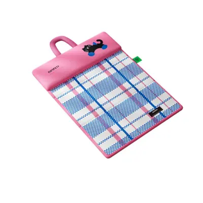 Hladilni preklopivi krevetić za ljubimce s PU pjenom, plavi (L/XL)