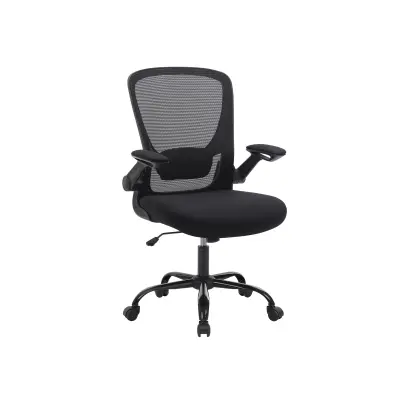 Uredska stolica ergonomska 66x60x99-107 cm Crna