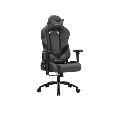 Uredska stolica ergonomska gaming stolica 66x72x124-132 cm sivo-crna