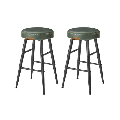 Set 2 barske stolice 49,5x49,5x63 cm zelene boje