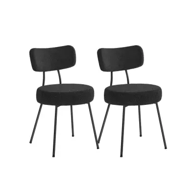 Set stolica za blagovanje 59x48.5x82.5 cm crne boje