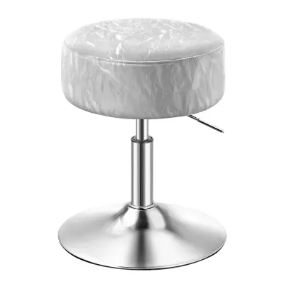 Stolica za šminkanje, podesiva visina, promjer 38,5 cm, siva