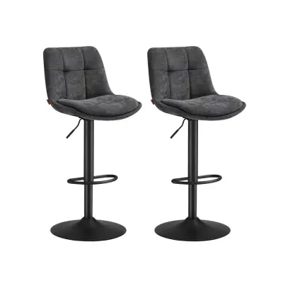 Set barskih stolica podesive visine 43x48.5x93.5 cm Siva