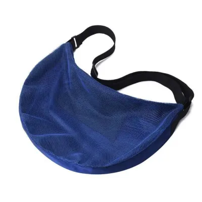 Velika mrežasta torba za lopte s jednim remenom i pretincima Dark Blue