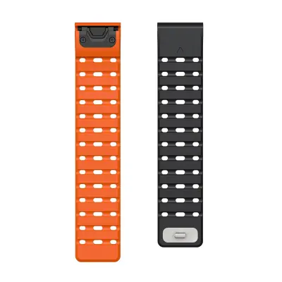 Silikonski remen s magnetnom kopčom za Garmin Enduro, Fenix7pro, Fenix8 Black+Orange