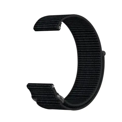 Dvodelna najlonska narukvica 22mm s brzom kopčom i Velcro Black