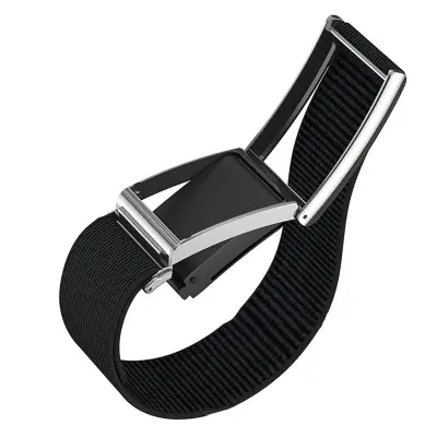 Sklopiva 25mm narukvica za Whoop 5, najlon i legura cinka, čičak Black