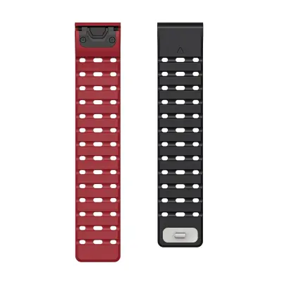 Silikonski remen s magnetnom kopčom za Garmin Enduro, Fenix7pro, Fenix8 red+black