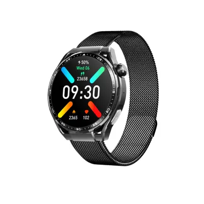 Pametni sat s EKG-om, mjeračem pulsa, fitness trackerom i više sportskih načina Crni Milanese remen