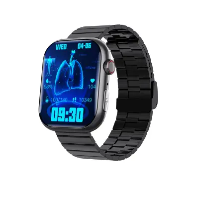 Pametni sat s EKG-om i mjeračem pulsa, fitness tracker s više sportskih načina Remen u izvedbi Black Bamboo