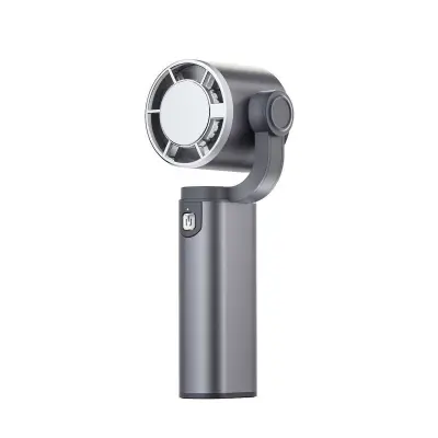 Prijenosni brzinski ručni ventilator 180° oscilacija, USB DarkGrey