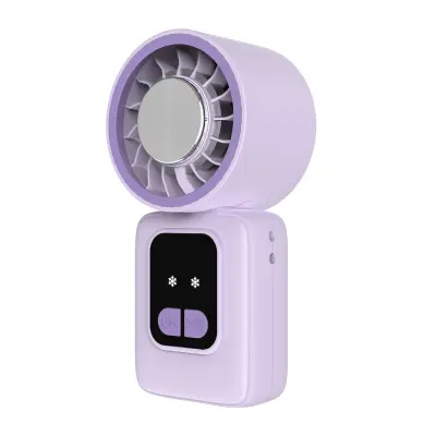 Mini prijenosni ventilator F36A s Peltier hlađenjem i digitalnim zaslonom Purple