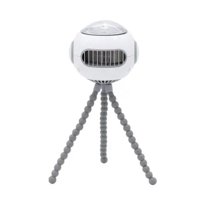 Prijenosni Octopus Bezrebrasti Mini Ventilator, 4 Brzine, 11.8cm x 11cm White