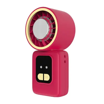 Mini prijenosni ventilator F36A s Peltier hlađenjem i digitalnim zaslonom Rose red