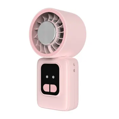 Mini prijenosni ventilator F36A s Peltier hlađenjem i digitalnim zaslonom Pink