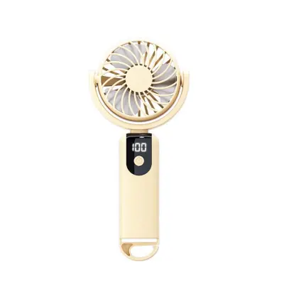 Tihi prijenosni viseći ventilator D20, 1200mAh, 6 brzina Beige