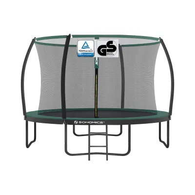 Trampolin Okrugli trampolin s sigurnosnom mrežom 366x270 cm Crni