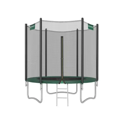 Trampolin Okrugli trampolin s sigurnosnom mrežom 244 cm Crno Plava