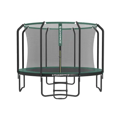Trampolin okrugli vrtni trampolin 305x256 cm crni