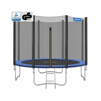 Trampolin Okrugli trampolin s sigurnosnom mrežom 244 cm plavi