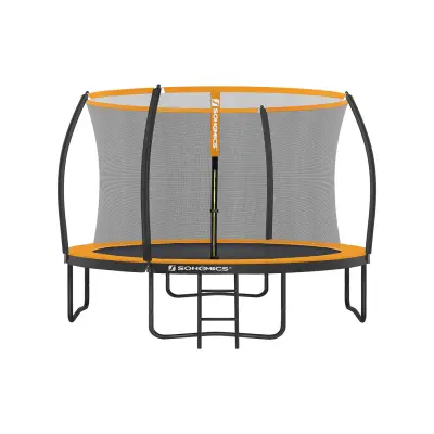 Trampolin Okrugli trampolin s sigurnosnom mrežom 366x270 cm Crna