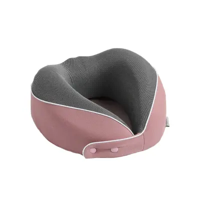 U-jastuk od memorijske pjene za vrat s 3-točkovnom podrškom Pink+grey