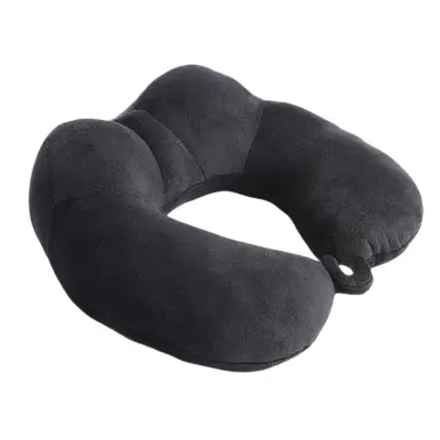 Ergonomski U-jastuk od memorijske pjene s 360° potporom Black