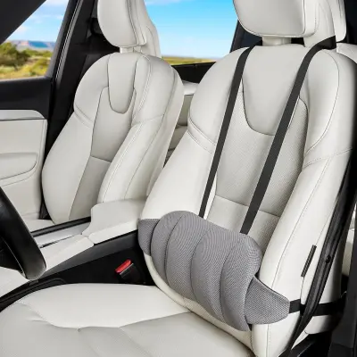 Ergonomski memorijski jastuk za kralježnicu u automobilu Gray