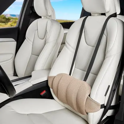 Ergonomski memorijski jastuk za kralježnicu u automobilu Beige