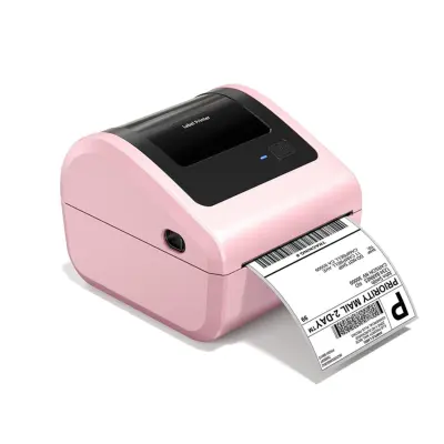 Termalni pisač naljepnica bez tinte — 108mm, 203dpi, 127mm/s, Bluetooth Pink