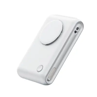 6-u-1 prijenosni ventilator za stol i pojas, 2000mAh, 360° usis White