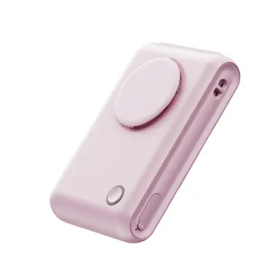 6-u-1 prijenosni ventilator za stol i pojas, 2000mAh, 360° usis Pink