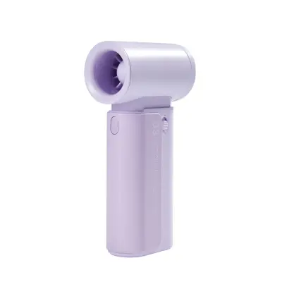 Mini džepni prijenosni ventilator 4000mAh, 3 brzine, USB Purple