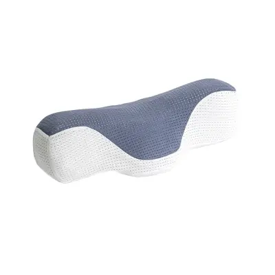Ergonomski jastuk za vrat od memorijske pjene, periva navlaka Blue