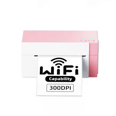 WiFi termo etiketni pisač 300dpi, WiFi i Bluetooth, 108mm White+Pink