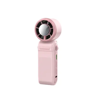 Triu-jednom sklopivi ručni ventilator s ledenim hlađenjem USB Pink