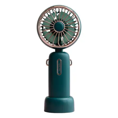 Prenosivi džepni punjivi ventilator 4800mAh, 3 brzine, s trakicom Green