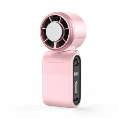 3-u-1 sklopivi prijenosni ventilator s ledenim hlađenjem i zaslonom Pink