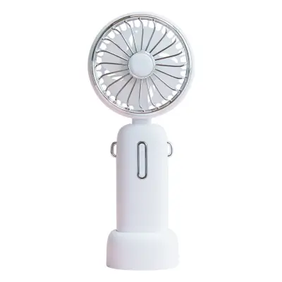 Prenosivi džepni punjivi ventilator 4800mAh, 3 brzine, s trakicom White