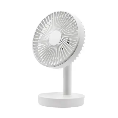 Punjaći stolni ventilator 4000mAh, 3 brzine, 150° oscilacija White
